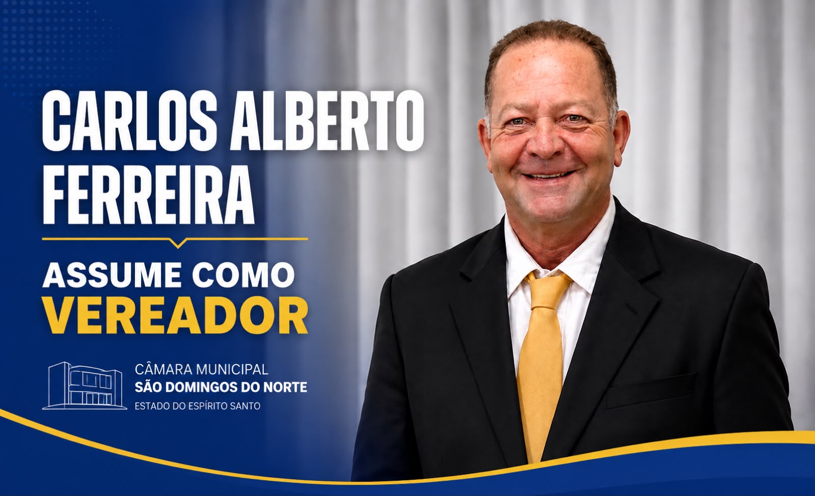Carlos Alberto Ferreira retorna à Câmara Municipal e participa de sua primeira Sessão após posse
