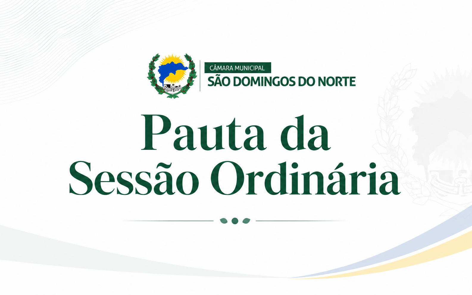 Pauta da 9ª Sessão Ordinária do segundo período da nona legislatura - 08/06/2026